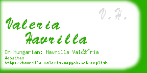 valeria havrilla business card